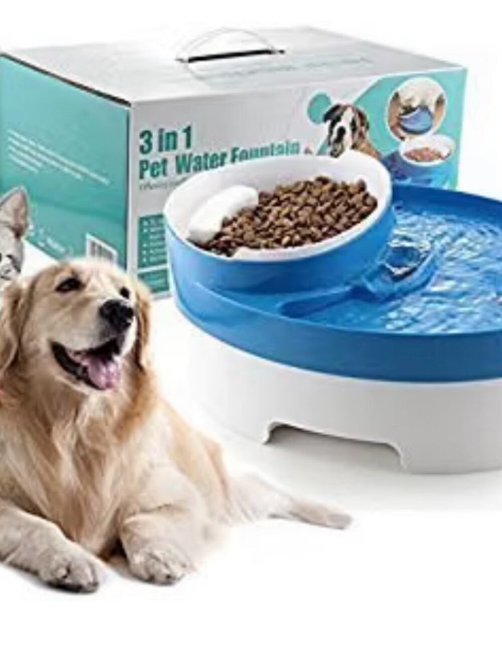 Paws & Pals 3-in-1 Pet Water Fountain New
